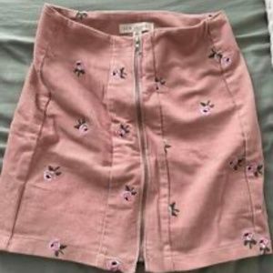 Pacsun Pink Floral skirt XS